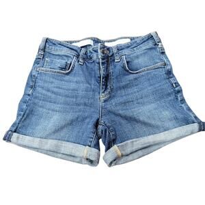Pilcro and the Letterpress Script Denim Shorts Size 27